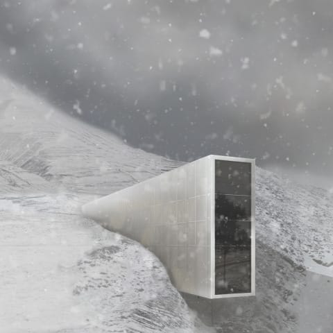 BESUCHERZENTRUM FÜR DAS WELT-SAATGUT-ARCHIV AUF SPITZBERGEN