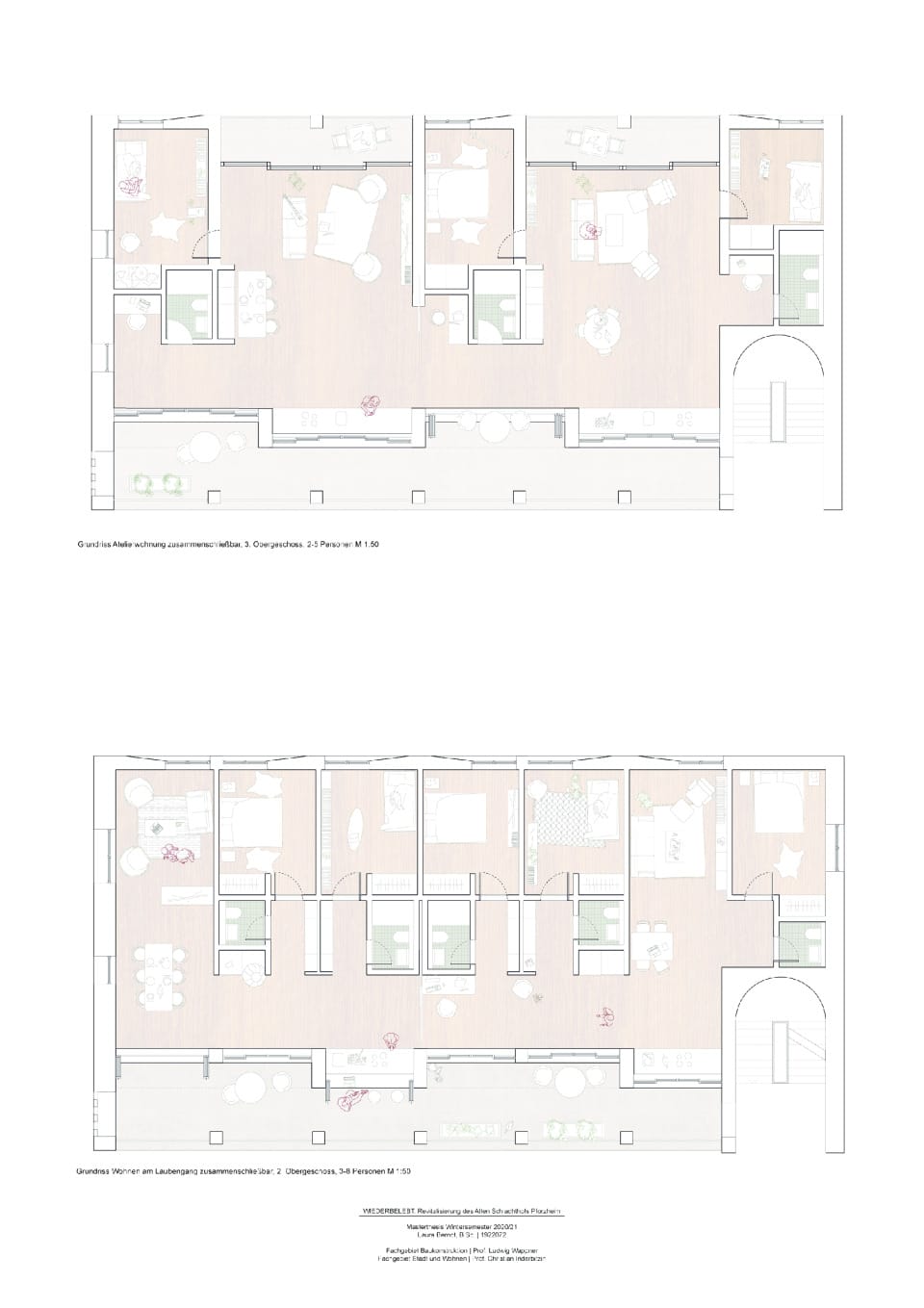 Zoom Grundriss 2. & 3. Obergeschoss