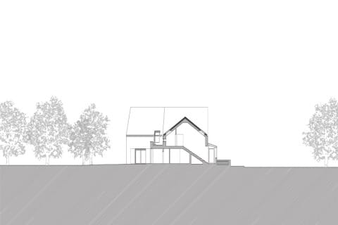 Schnitt Neubau Querhaus