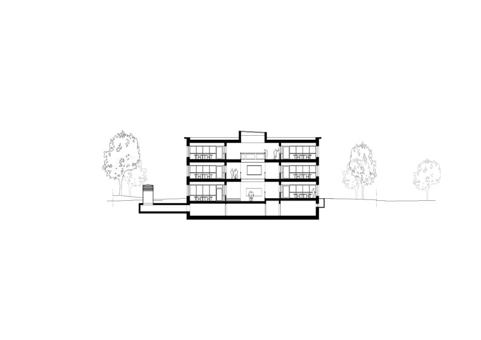Querschnitt Atrium Ost