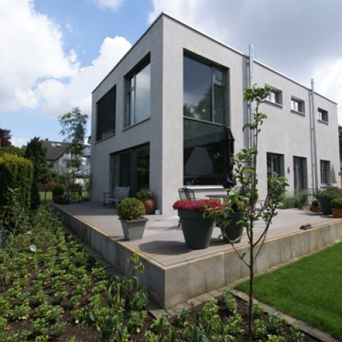 Einfamilienhaus mit verglastem Innenhof