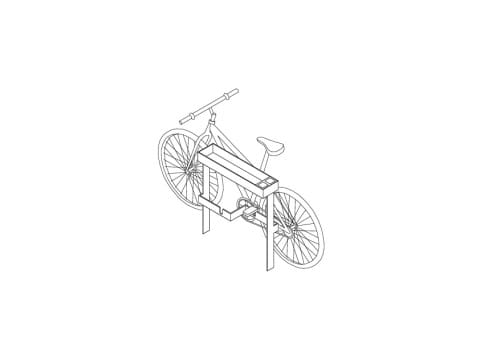 Konzept Fahrradständer