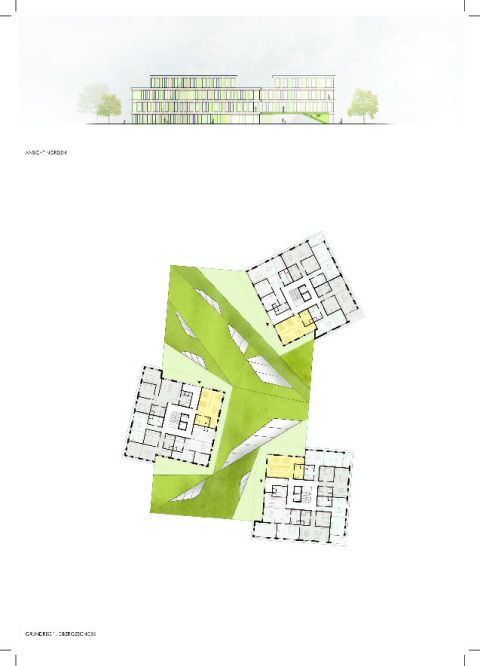 Grundriss 1.OG - Ansicht Norden