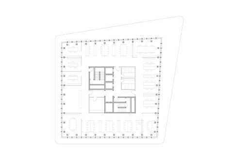 Grundriss 23. OG (Regelgeschoss Büro)