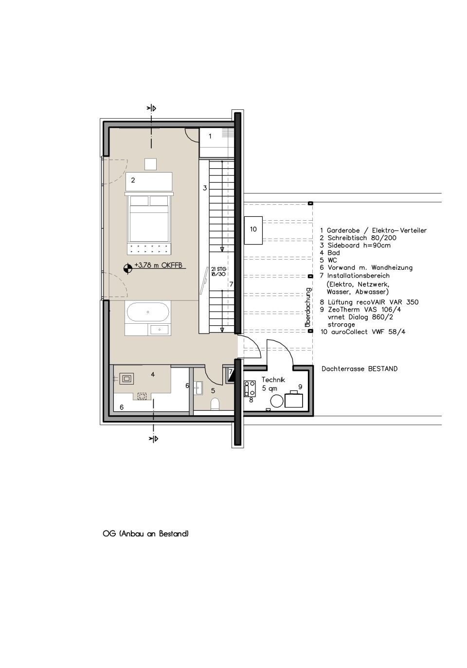 Grundriss Obergeschoss