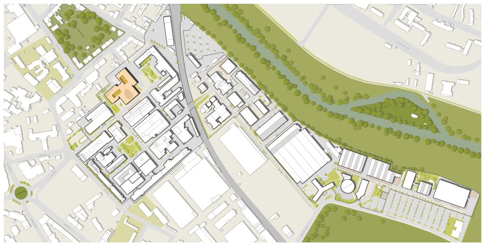 Lageplan, 1:2000