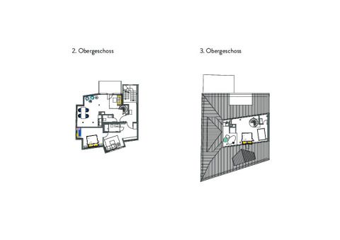 Draufsichten beider Geschosse