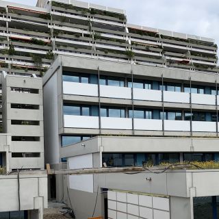 Stufenbauten im Olympischen Dorf München