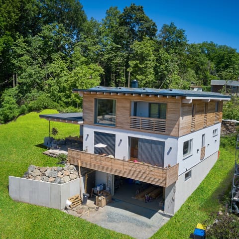 Einfamilienhaus in ökologischer Holzbauweise
