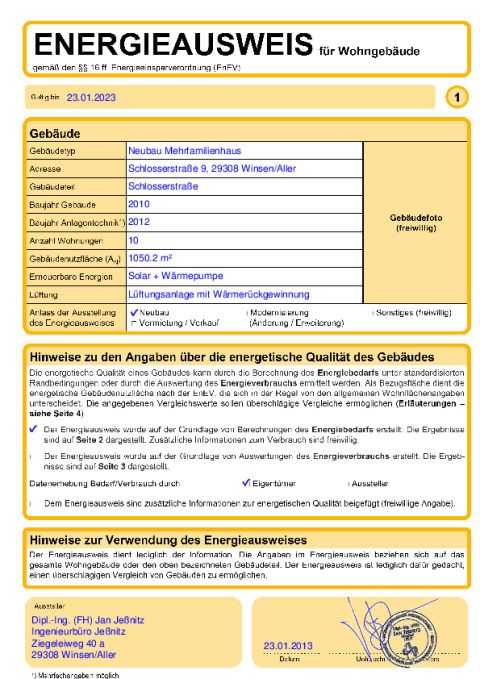 Energieausweis