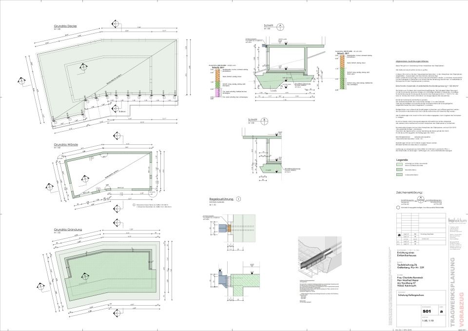 Schalplan Kellergeschoß