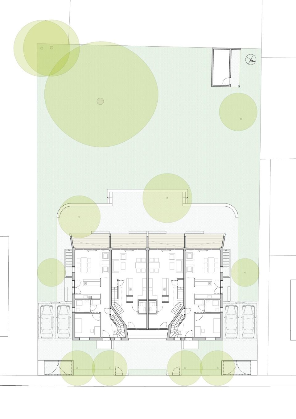 Grundriss EG mit Garten