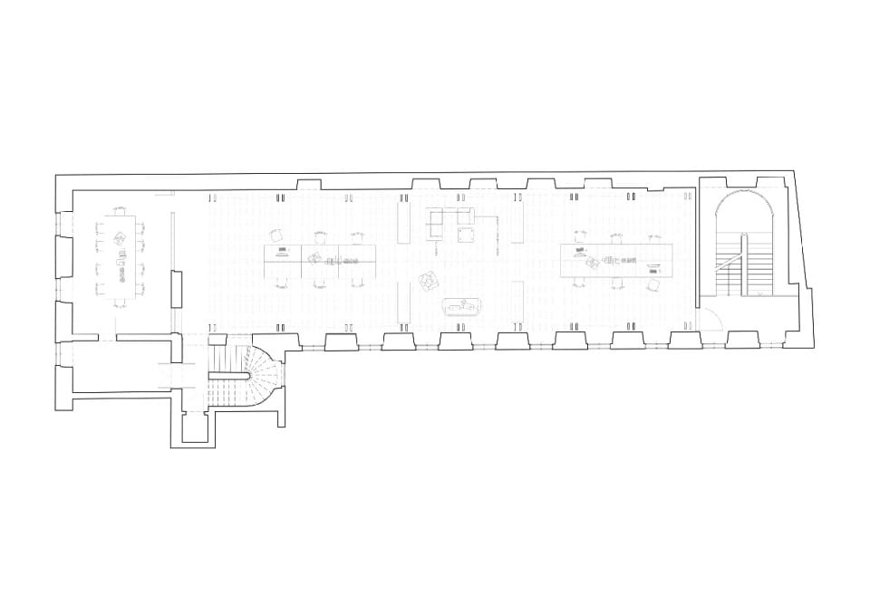 1 Obergeschoss Bestand | Co-Working