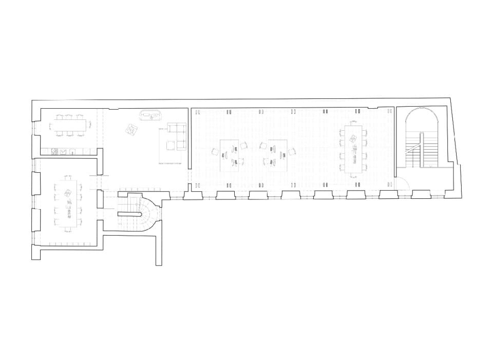 2 Obergeschoss Bestand | Co-Working