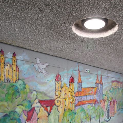 Unterführung beim Bahnhof Ellwangen (Jagst)