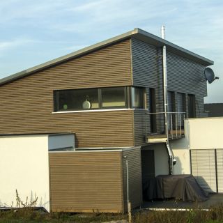 Komposition aus Holz und Beton