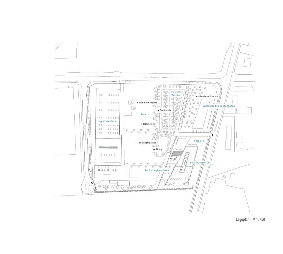 Lageplan 1:750