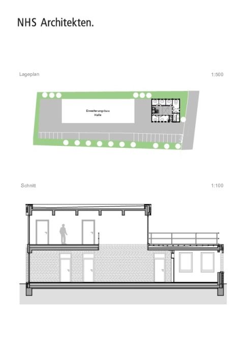 Lageplan und Schnitt