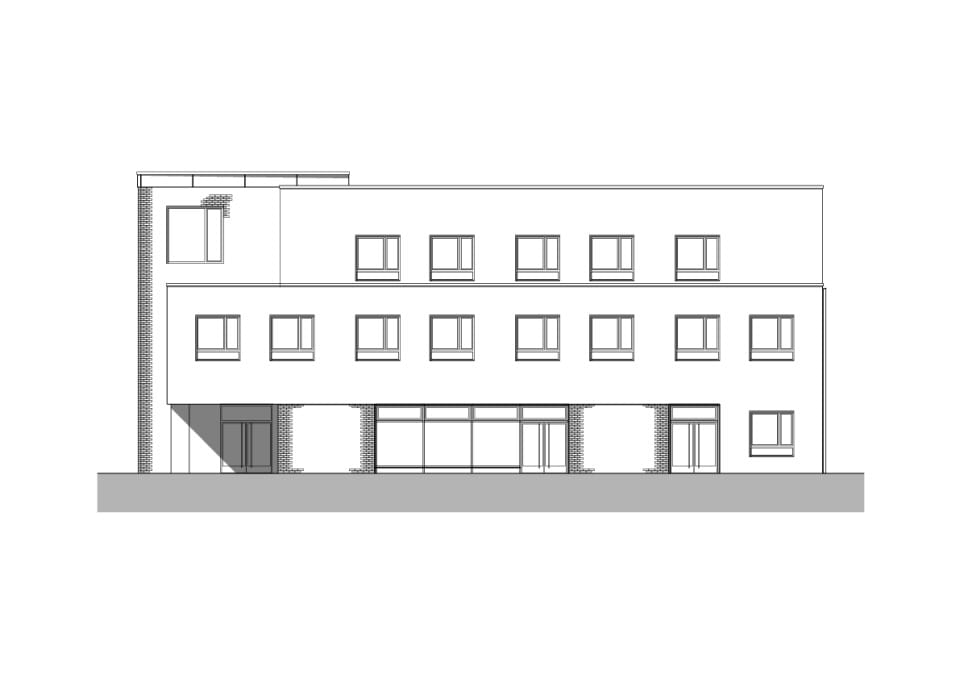 Ansicht Nord-Ost (Neubau)