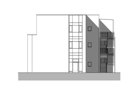 Ansicht Nord-West (Neubau)