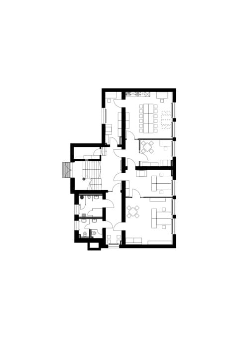 Grundriss Erdgeschoss (Sanierungsgebäude)