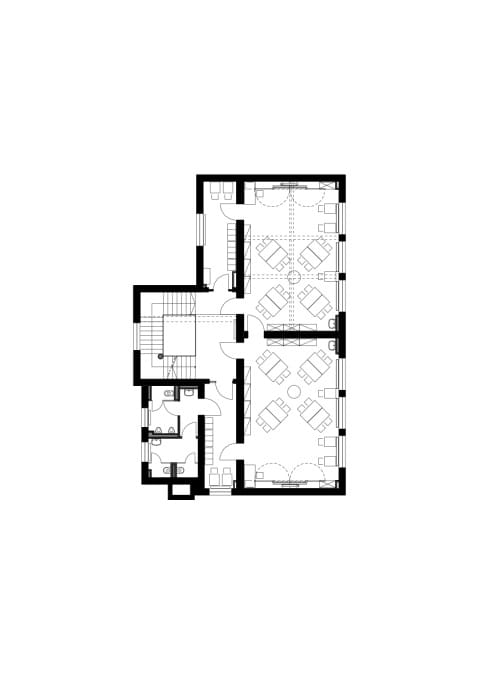 Grundriss 1. Obergeschoss (Sanierungsgebäude)