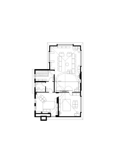 Grundriss Dachgeschoss (Sanierungsgebäude)