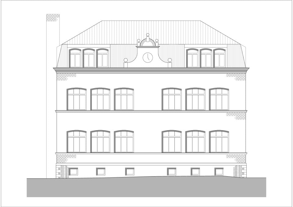 Ansicht Ost (Sanierungsgebäude)