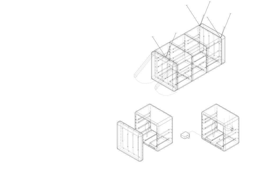 Axonometrie Container
