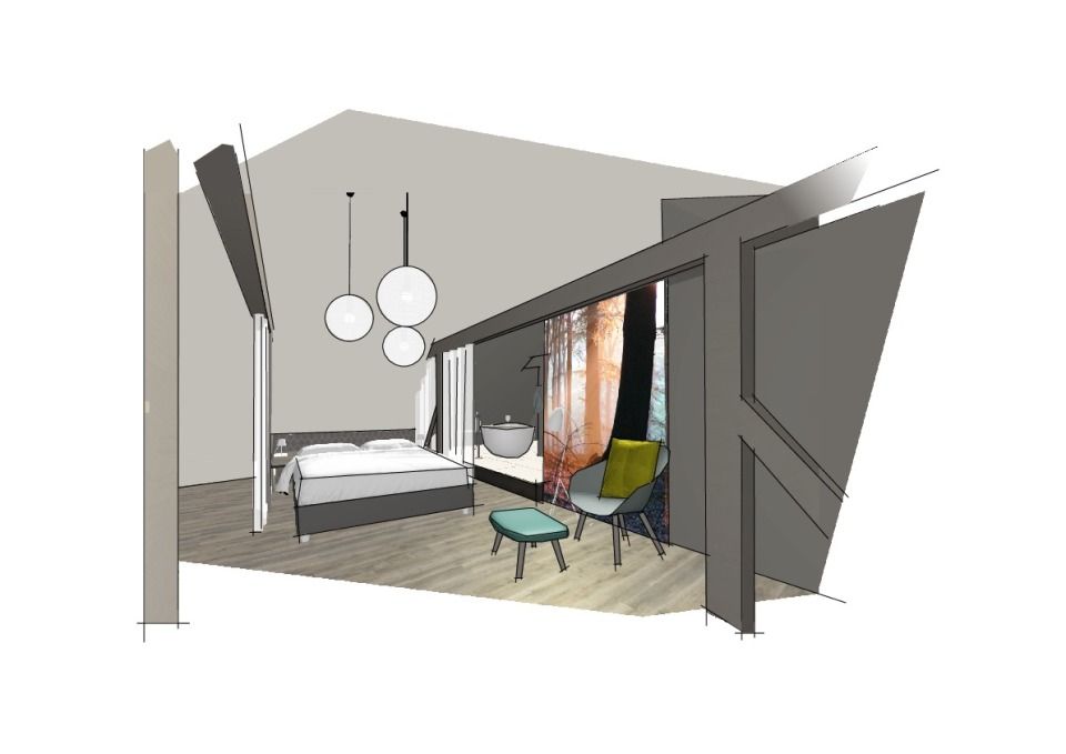 Skizze Dachwohnung