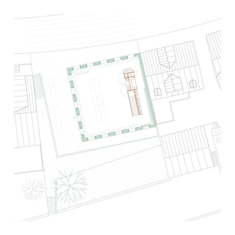 Grundriss Markthalle