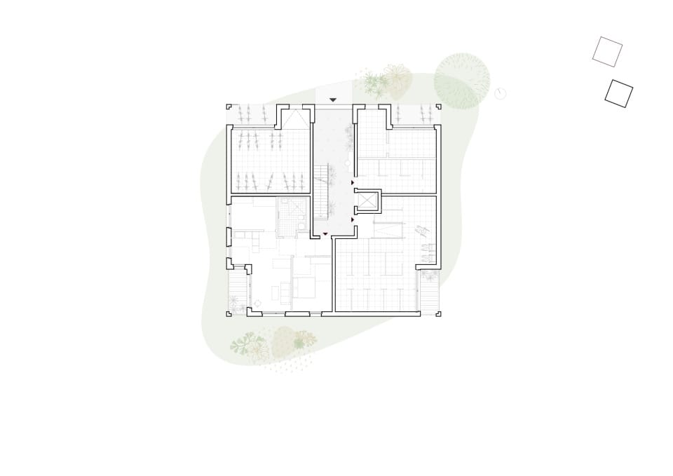 Grundriss Erdgeschoss Haus 2