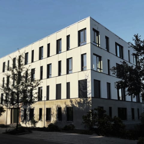 Modernes Bürogebäude im Passivhaus-Standard in Heidelberg