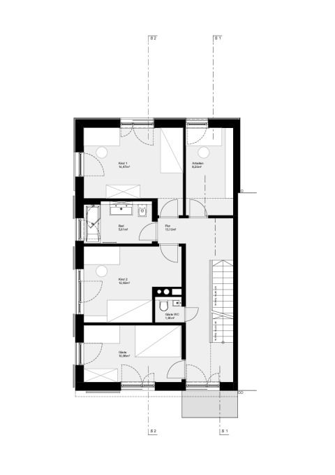 Grundriss Obergeschoss
