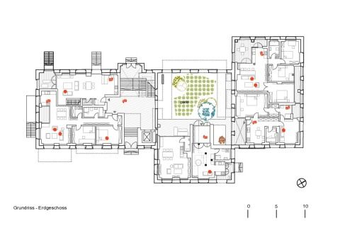 Tabakfabrik Dresden - Grundriss Erdgeschoss
