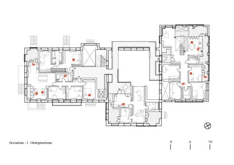 Tabakfabrik Dresden - Grundriss 1. Obergeschoss
