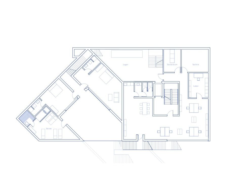 2. UG Verwaltung, Hotelzimmer und Sauna