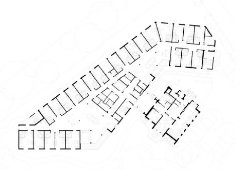 Erdgeschoss Haus 1 und Villa