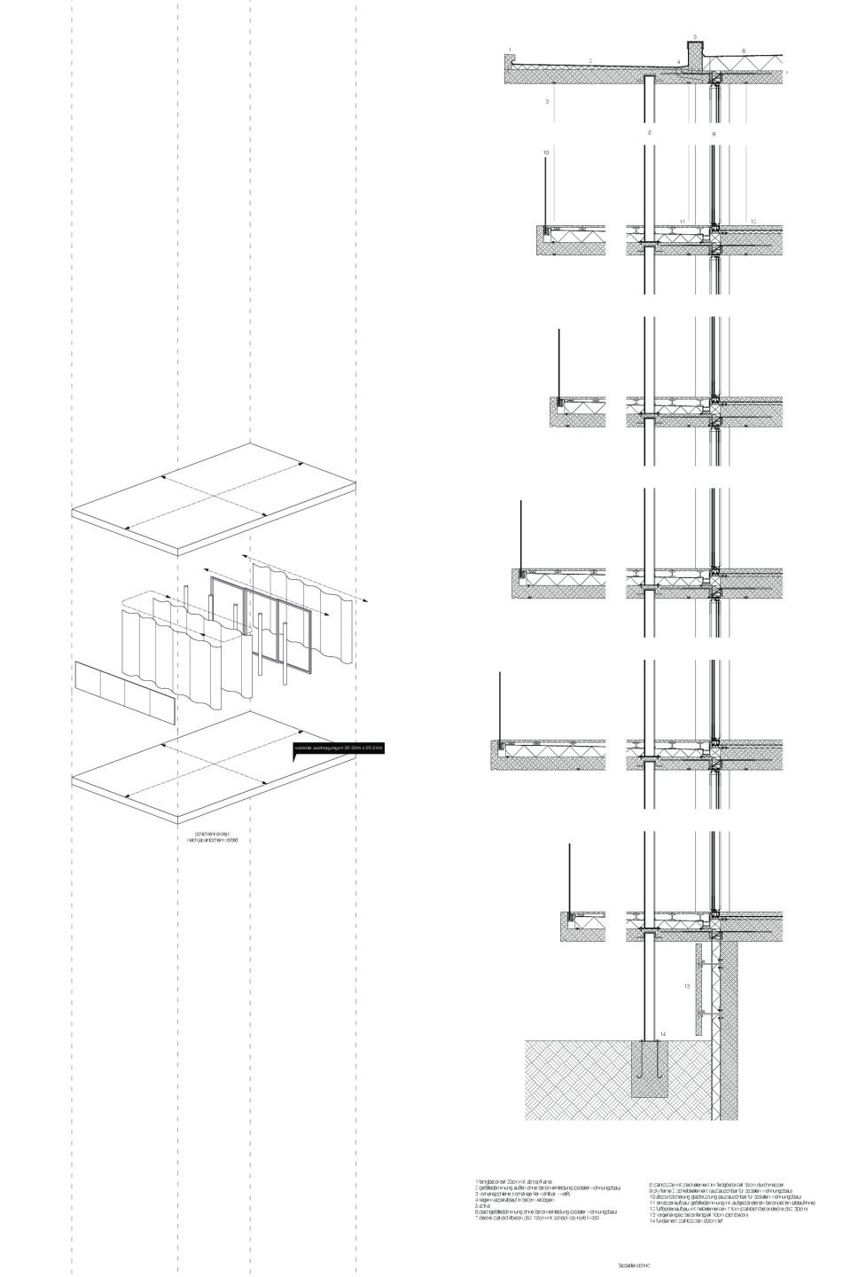 Detailschnitt + Schichtungskonzept