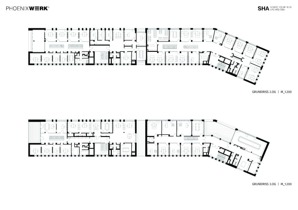 Grundriss 2. OG und 3. OG