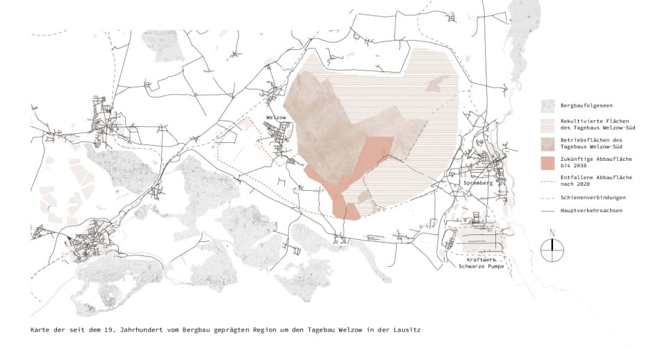 Übersichtskarte der Lausitz