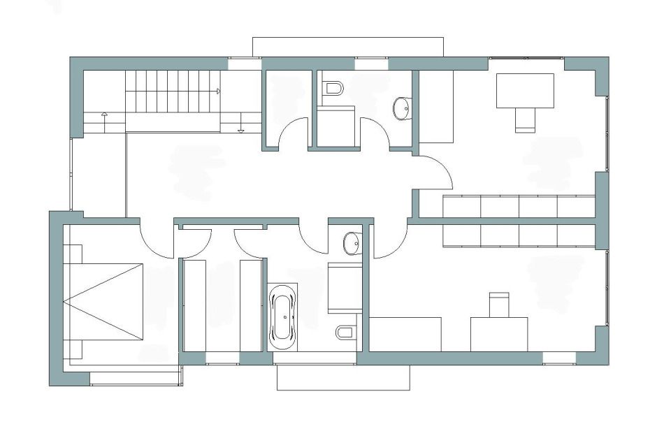 Grundriss Obergeschoss