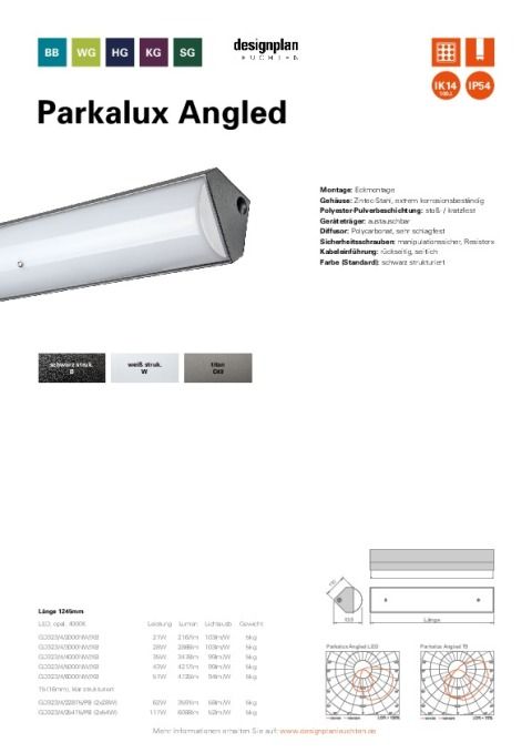 Parkalux Angled Datenblatt