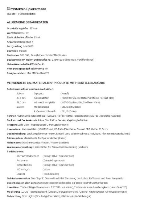 Gebäudedaten