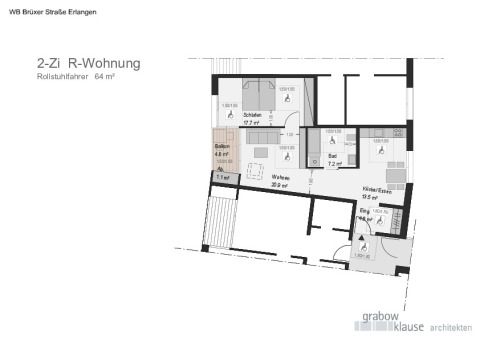 2-Zi R-Wohnung