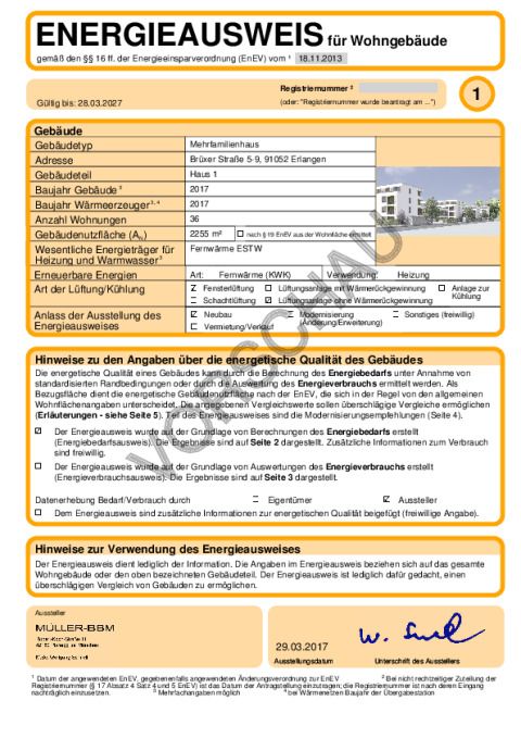 Energieausweis Haus 1
