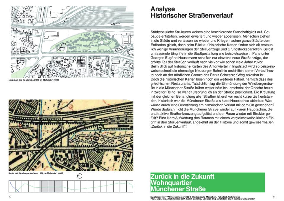 Historischer Straßenverlauf
