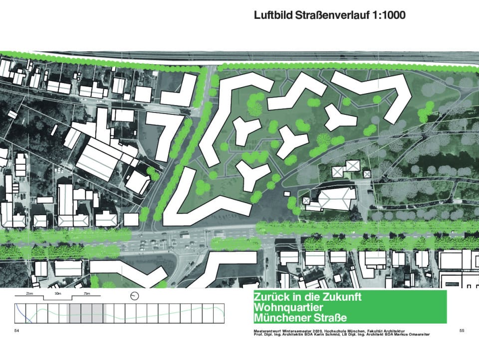 Luftbild Straßenverlauf