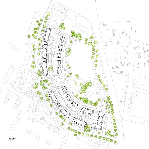 Lageplan Wohnquartier Neuss Weckhoven