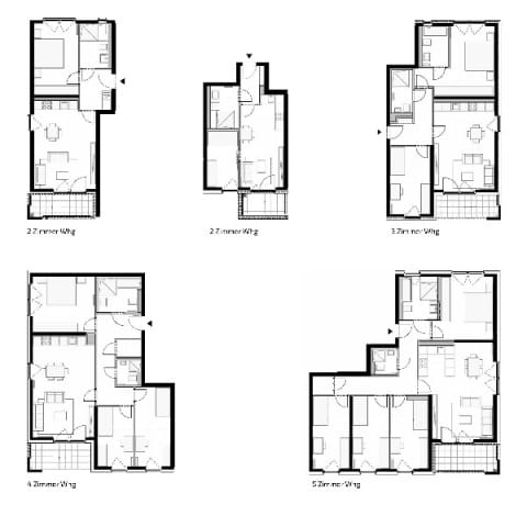 Wohnungstypen Wohnquartier Neuss Weckhoven